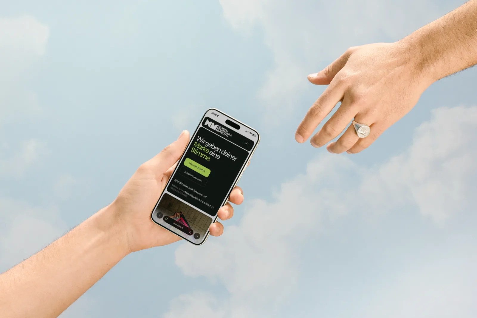 Benditox Paradiso Kampagne auf dem iPhone